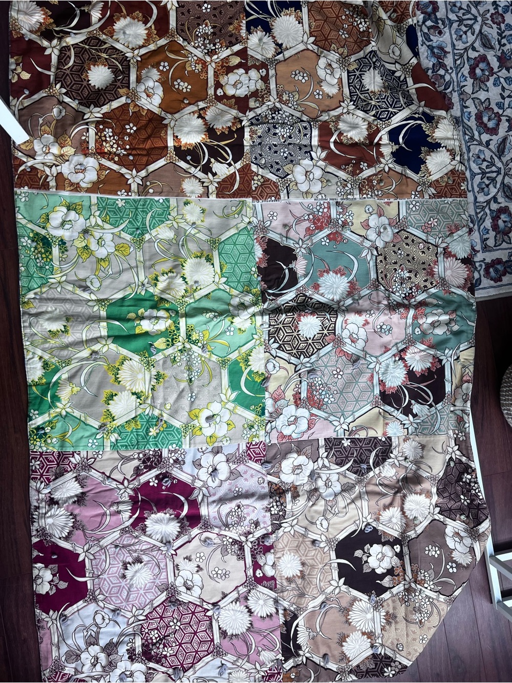 Floral quilt/ fabric